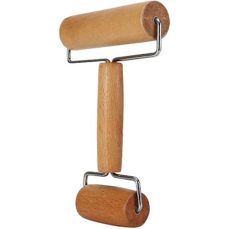 Leivontakaulin, taikina- ja pizzakaulin, puinen leivontaväline keittiöön