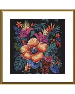Broderikit Tavla Tropiskt