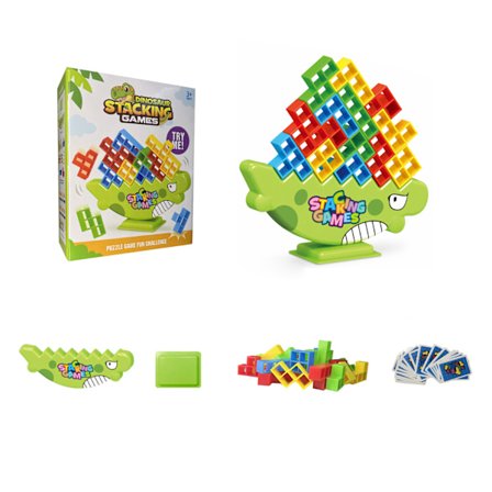 Balance Towers Spel Kul att stapla byggstenar för barn Vuxna Nyhet Familjespel