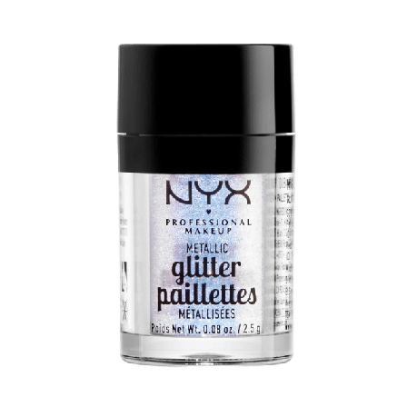 NYX Professional Makeup Metallic Glitter Highlighter Dam Grå 2,5 G