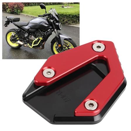 Potkutelineen pidennyslevy liukastumisenestolla Sivutelineen tuki Sopii Yamaha MT 07/FZ 07/TRACER 700 2014-2019 (Punainen)