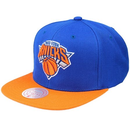 Mitchell & Ness - NBA Bleu snapback Casquette - New York Knicks Team 2 Tone 2.0 Royal/Orange Snapback @ Hatstore