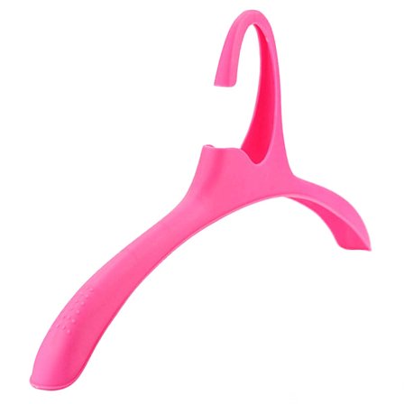 Färgade plasthängare Högkvalitativ plast för jackor Byxor Klänningar