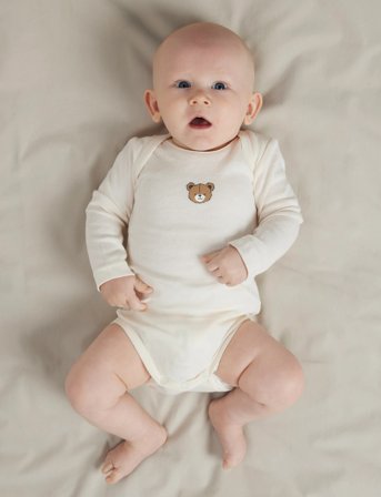 name it Nbnbody 3P Ls Pumice Bear Noos - Cream - 86