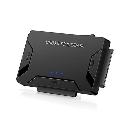USB 3.0 til SATA IDE Harddisk Adapter Konverterkabel for 3.5 2.5 Tommers HDD/SSD CD DVD Rom CD-RW 3 i 1 IDE SATA Adapter