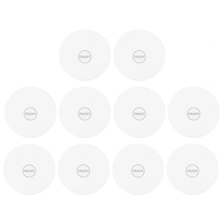 10 stk. LED flaskeunderlag LED Light Up Underlag klistermærke Lys Vlaskelamper til drikkevarer Bar Fest Bryllup Hvid 6cm 1.3[CO]