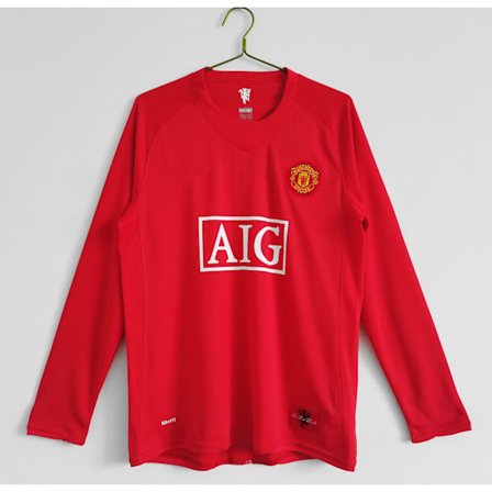 Black Friday Tilbud – Spar Stort! Retro legende 07-08 Manchester United udebanetrøje Lang R