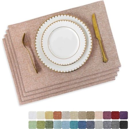 IC Bordsservietter fra Home Briljant sæt med 4 Varmebestandige Spisebordsservietter Tallerken Underlag Tekstil Underlag Efterår Køkkenmåtter Indendørs