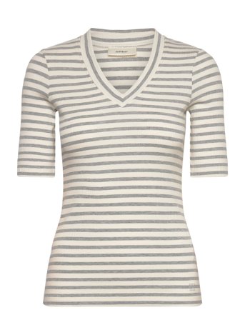 InWear | Dagnaiw Striped V-Neck Mix Ss | XXS