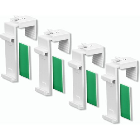 4 st Rullgardinsfästen Mini rullgardiner Ingen borrning krävs Justerbara från 1,5 till 2 cm 2 par (självhäftande dynor ingår)
