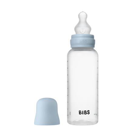 BIBS Tåteflaske Silicone, Baby blue, 270 ml