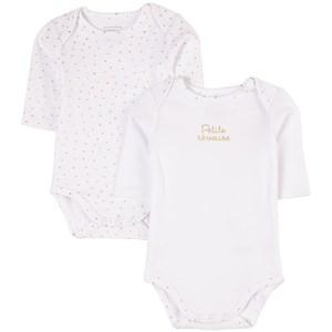Carrément Beau 2-Pack White Baby Bodies 6 Months - All in ones - 6 months - White - Mädchen