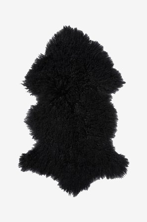 Skinnwille - Fårskinnsfäll Shansi - Svart - Fällar & skinnmattor - Från Homeroom