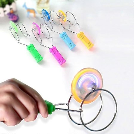 Barn LED Lys Magnetisk Gyro Hjul Håndspinner Magisk Barn Gaveleker Ny