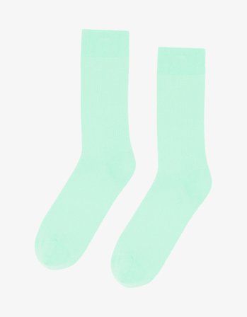 Classic Organic Sock - Light Aqua - One Size