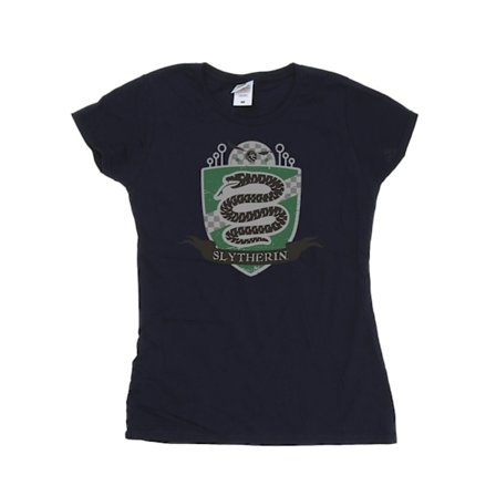 Harry Potter Dam/Kvinnor Slytherin Bröst Badge Bomull T-shirt