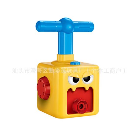 Ballongdrevet bil, oppblåsbar ballongpumpe håndtrykk mini plast ballong racerbil leketøy med 4 ballonger for barn gave[D]