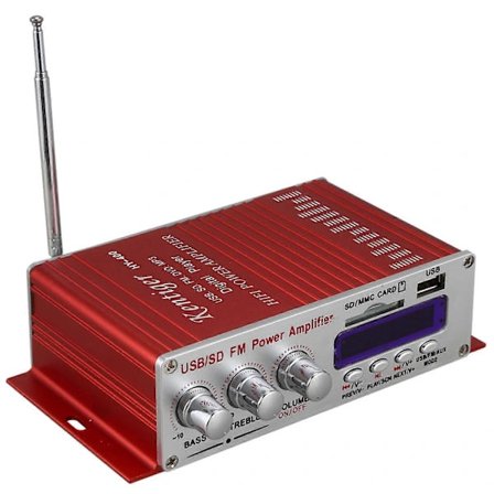 /EA/Kentiger Hy-400 Hi-Fi Bil Stereo Förstärkare Radio Mp3 Högtalare 36 aluminiumlegering