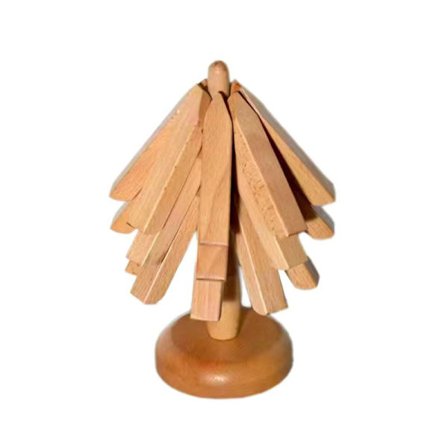 Træ Trivetter til Varme Retter Isoleringspude Træform Trivet