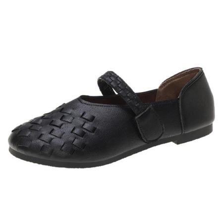 Kvinnors Slip On Mary Jane Flats Platta Casual Skor