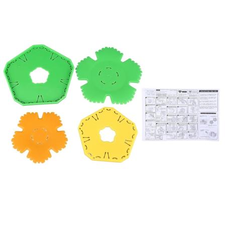 Blomsterprodusentsett Tidsbesparende Enkel Betjening Stoff Blomsterprodusentplater For Diy 5 Kronbladsblomster