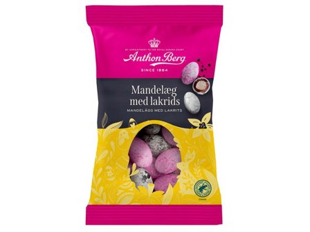 ANTHON BERG Godis Mandelägg Lakrits 80g - Lyreco - Kök och servering - Ätbart - Godis och choklad