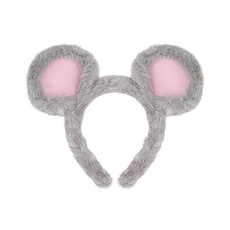 Hiirenkorvapanta: Pehmoeläimen korva poika- ja tyttölapsen syntymäpäiväjuhliin - Rotan cosplay-puvun päähine Halloween-karnevaali-teemajuhliin