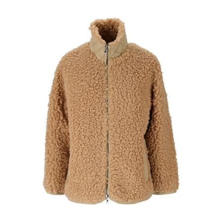 Stand Studio, Faux Fur & Shearling Jackets Beige, Dames, Maat:XS