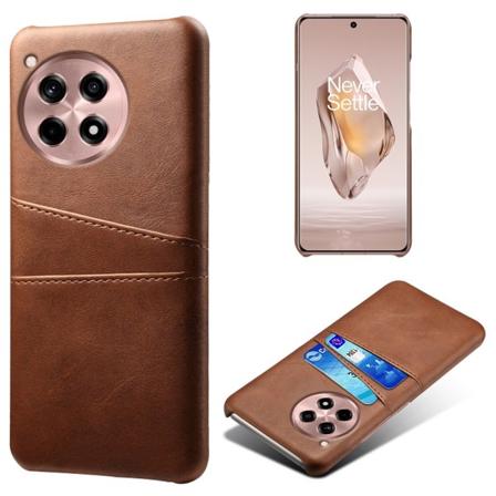 SKALO OnePlus 12R 5G PU-læder Cover med Pung - Brun Brown