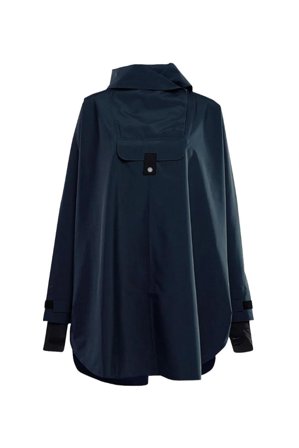 Bergen Poncho Dark Navy L