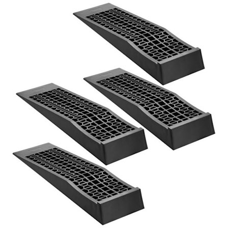 Bærbar bilrampe-Duoku-Sæt med 4 dele-Kapacitet på 9072 kg-Løftehøjde på 65 mm