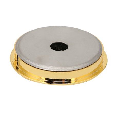 Rundt Termometer Hygrometer Fuktighet Temperaturmåler for Fiolin Gitarveske (Gull)