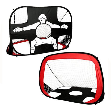 Bärbart fotbollsmål, dubbelt syfte, hopfällbart fotbollsmål, nät, bärbart fotbollsmål för barn, dubbelt syfte med mål