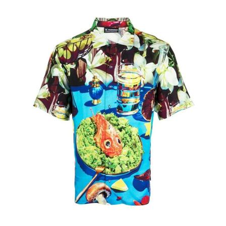 Pleasures Casual Shirts Blå, Herre Skjorter