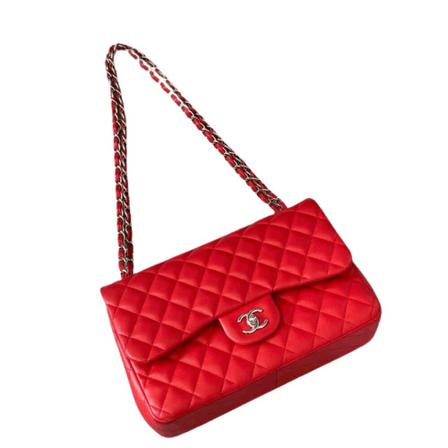 Chanel Vintage, Pre-owned Leather Shoulder Bag Rood, Dames, Maat:ONE Size,leer