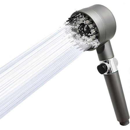 Brusehoved med filter til hårdt vand, universelle højtryksbrusehoveder, håndholdt MJB