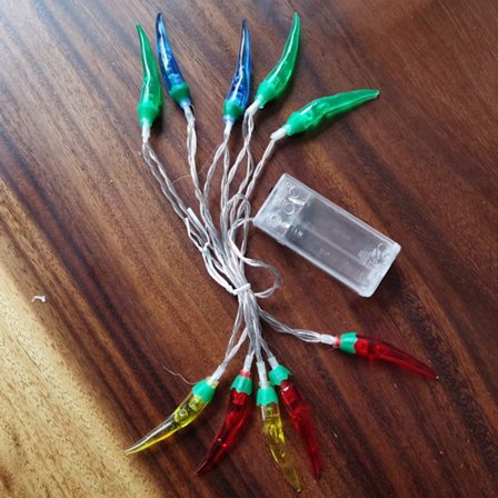 Hot Pepper String Light Fargerik Lys String FARGE FARGE