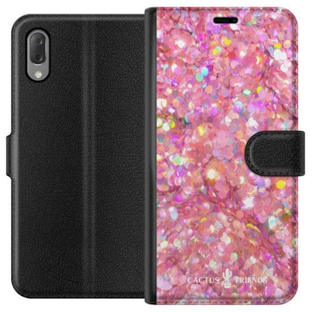 Yhteensopiva Lompakkokotelo Sony Sony Xperia L3 Cactus and Friends – PinkGlitter