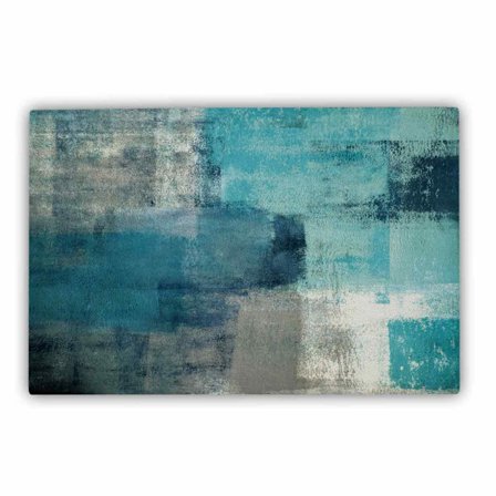 Pöytätabletit ruokapöytään, lämmönkestävät modernit taidepöydänsuojat turkoosissa ja harmaassa, vedenpitävät liukumattomat pestävät tabletit keittiöön