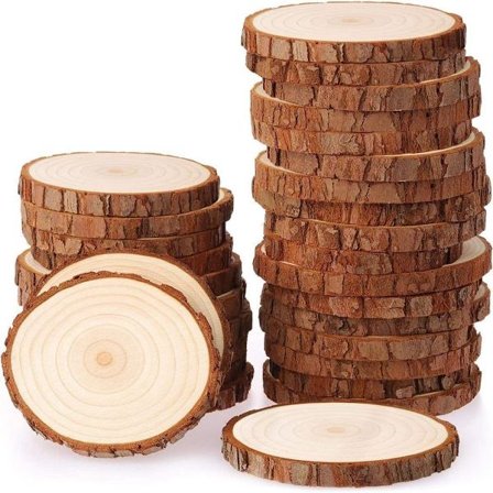 Puinen kiekko 30 kpl puinen kiekko 6-7 cm Keskeneräiset puuympyrät KLB