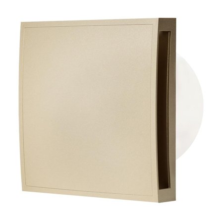 Europlast E-EXTRA Elektrisk vifte Ø100mm m/deksel, timer og fuktsensor Gull