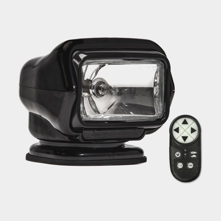 Projecteur à main / phare de recherche Golight ST 3051, halogène, 12V, noir, inclinable et rotatif, avec contrôle sans fil