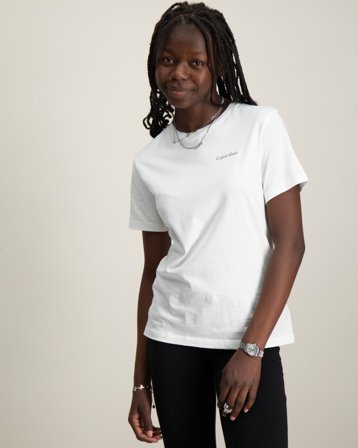 Calvin Klein CHEST INST.LOGO SS T-SHIRT Blanc T-shirts Fille - Kids Brand Store