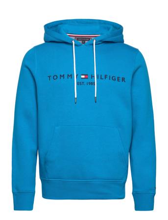 Tommy Logo Hoody Hettegenser Genser Blå Tommy Hilfiger*Betinget Tilbud