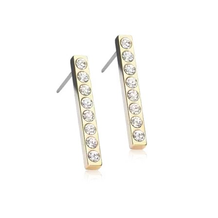 Blomdahl Örhängen GT PENDANT BRILLIANCE STRAIGHT CRYSTA 20MM