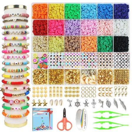 5100 Stk. Armbåndsfremstillingskit DIY Kunsthåndværk Perler Smykker