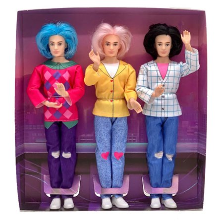 K-POP Demon Hunter Jentegruppe Anime Dukkeleker gutter 3-personers sett