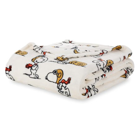Peanuts Snoopy Flanellteppe for soveromsdekor og sengetøy -CT932 db