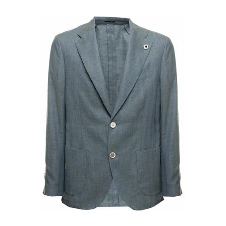 Laneus, Formal Blazers Blauw, Heren, Maat:M