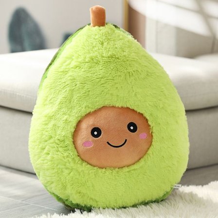 Bedårande Avocado Plysch Toy Mini Comfort Food Kudde Plysch, Mjuk